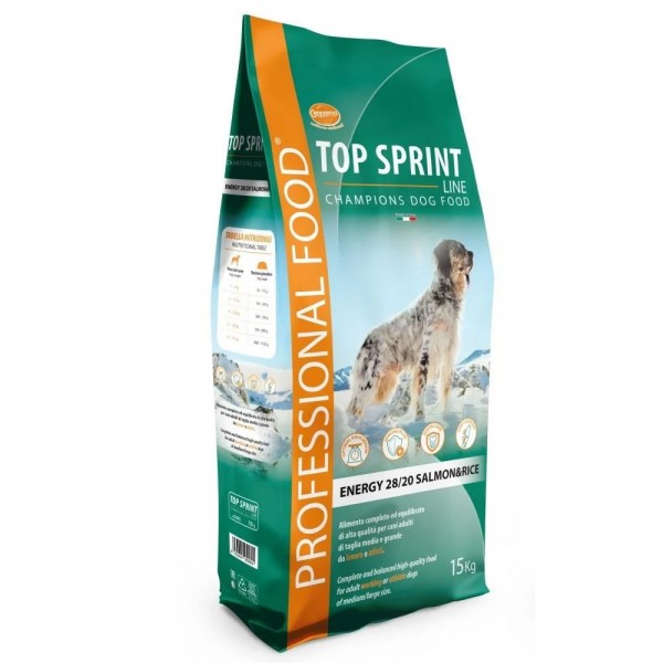 Top Sprint Energy Salmon & Rice Köpek Maması 15 Kg